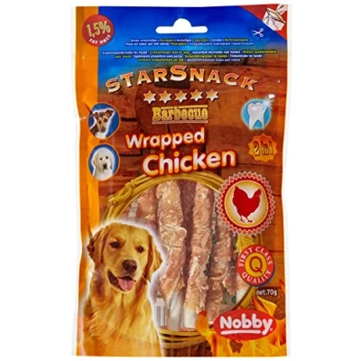 Afbeelding van Nobby Starhondensnack Wrapped Chicken 70 gr
