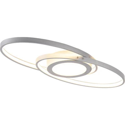 Afbeelding van Trio Leuchten axy Plafondlamp 3 lichts L 570 mm Staal