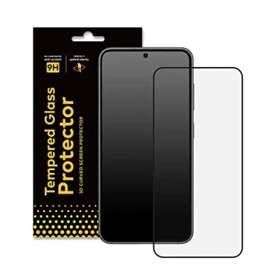 Afbeelding van RHINOSHIELD Displaybeschermfolie compatibel met [Galaxy S23] 9H rand tot gehard glas krasbestendig en vingerafdrukbestendig hardheid 3D gebogen bescherming [bubbelvrij kleven]