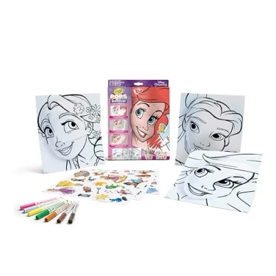 Afbeelding van Crayola POPS 3D activiteitenset, voor het kleuren en maken van tekeningen, creatieve activiteit cadeau kinderen, Disney Princess, vanaf 6 jaar, 04 0743