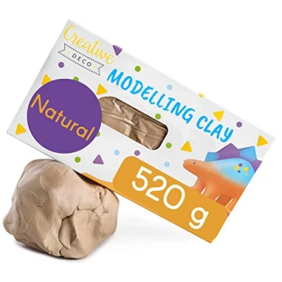 Afbeelding van Creative Deco Zelfhardende boetseerklei 520 g Modelbouwklei voor Kinderen en Volwassenen