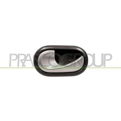 Afbeelding van PRASCO DA2208618 Deurgrepen Binnen, Links achter, voor Zwart, Zilver Met kabel DACIA: Sandero I, Duster Off Road, RENAULT: CLIO 3
