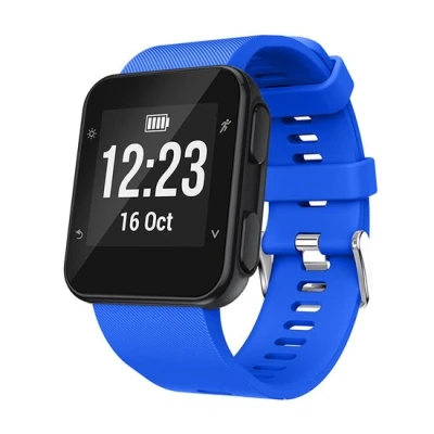 Afbeelding van Siliconen bandje Blauw Garmin Forerunner 35 / 30
