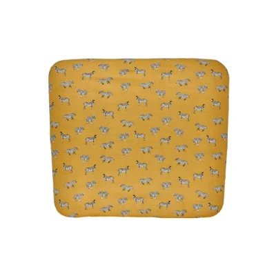 Afbeelding van Meyco Baby Zebra Animal aankleedkussenhoes honey gold 85x75cm