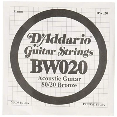 Image de D&#039;Addario BW020 Corde au détail 020 Filée Bronze Guitare acoustique