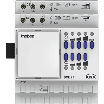 Afbeelding van Theben 4930275 DME 2 T KNX weg universele dimactor uitbreidingsmodule voor MIX2 serie basismodule, uitbreiding met kanalen, dimbereik 0 100 %, ideaal LED&#039;s tot 400 W
