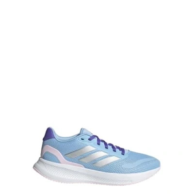 Afbeelding van adidas Runfalcon 5 schoenen voor kinderen, uniseks, Blauw zilver metallic roze transparant