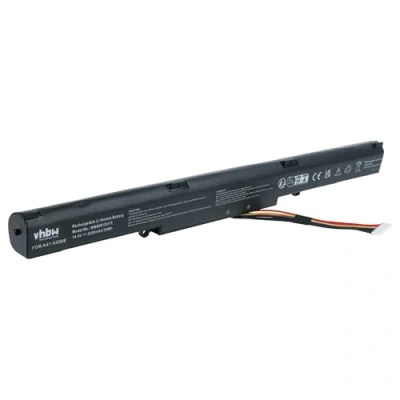 Afbeelding van vhbw Accu Li Ion compatibel met ASUS K751L, P750L, R751J, R752L, R752LB, R752LD, R752LJ, R752M, X450J Laptop 2200mAh, 14,4V, 31,68Wh, zwart