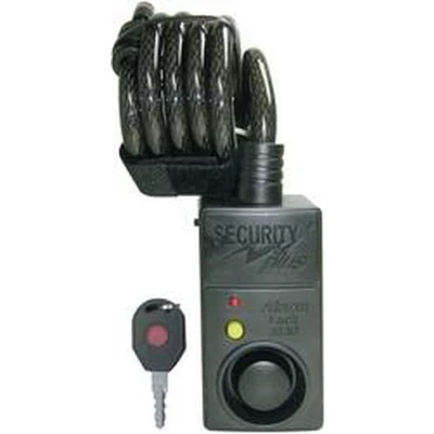 Afbeelding van Security Plus AL07 Kabelslot Zwart Met alarm, bewegingsmelder Sleutelslot