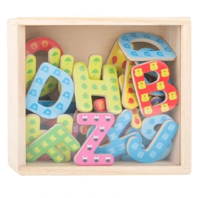 Afbeelding van Small Foot Houten Magnetische Letters Kleur, 37dlg.