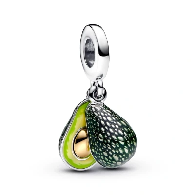Afbeelding van Pandora Moments 925 Sterling Silver Avocado Charm with Gold Plating 763405C01