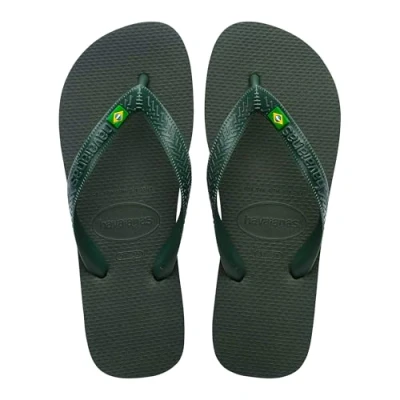 Afbeelding van Havaianas Top Brasil teenslippers, uniseks, Olijfgroen