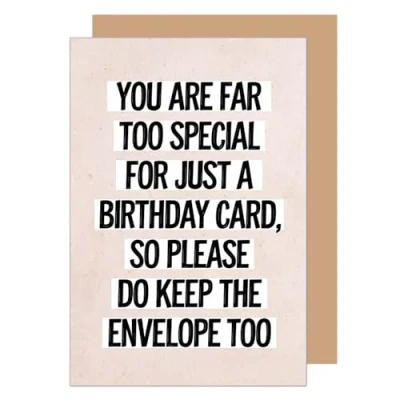 Afbeelding van Edition Seidel Hoogwaardige verjaardagskaart met envelop, wenskaart spreuk &quot;Happy Birthday&quot; voor mannen en vrouwen, grappige humor (G3649 SW024)