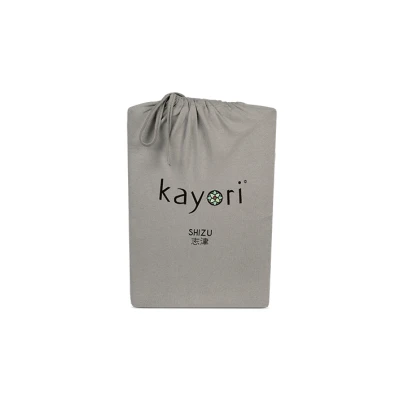 Afbeelding van Kayori Shizu hoeslaken stretch Jersey Taupe 90 100/200 220 1 persoons (Kleur: Taupe)