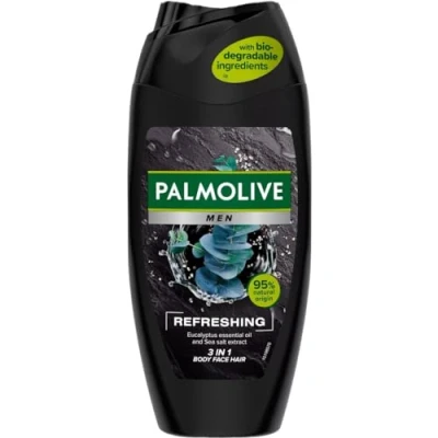 Afbeelding van PALMOLIVE 3 in 1 douchegel voor heren (lichaam/gezicht/haar) verfrissend 250 ml
