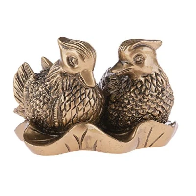 Afbeelding van Lachineuse Mandarijn Vogel Paar Feng Shui Aziatische Liefde Symbool