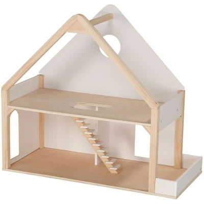 Afbeelding van Goki Houten Poppenhuis met 2 Verdiepingen