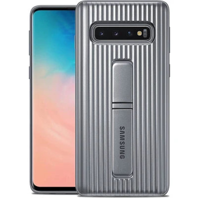 Afbeelding van Samsung Galaxy S10 Protective Standing Cover EF RG973 Zilver