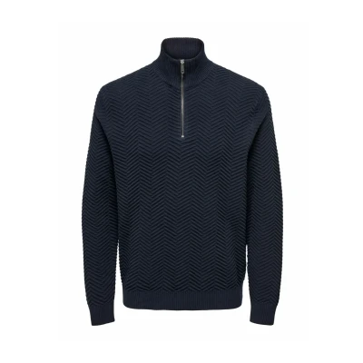 Afbeelding van Only &amp; Sons Onsmace Trui, Heren, Maat: Large, Navy blazer