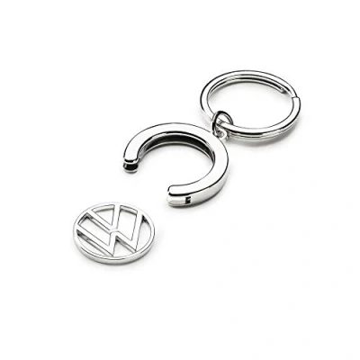 Afbeelding van Volkswagen 00087010BT Sleutelhanger pandchip winkelwagenmuntje sleutelring hanger, met nieuw VW logo