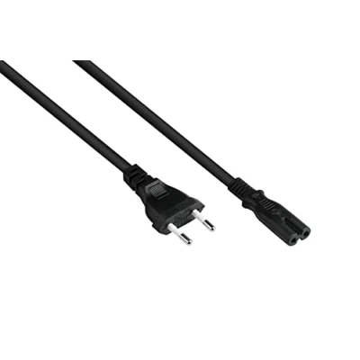 Afbeelding van Good Connections Euro netkabel stekker aan C7 / 8 bus, zwart, 5 m