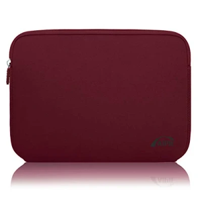 Afbeelding van AIPIE Hoes voor 13 13,3 14 inch laptoptassen, compatibel met MacBook, Acer, ASUS, Dell, Lenovo, Microsoft, HP tas laptop beschermhoes neopreen rozerood (jam)