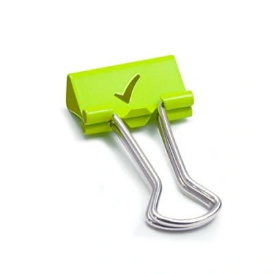 Afbeelding van Rapesco 1421 dubbele cliptangen, 19 mm, groen, 80 stuks
