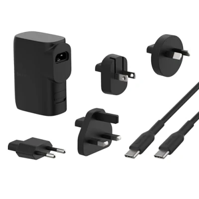 Afbeelding van Belkin BPZ003BT1MBK B6 Hybride smartphone lader en Powerbank reiskit 25w + 5000Mah Power Bank