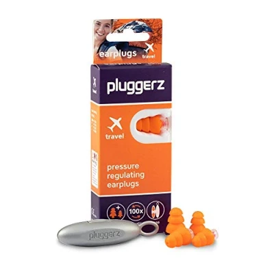 Afbeelding van Pluggerz earplugs Travel Oordoppen tijdens vliegen Geen oorpijn Drukregulerend filter