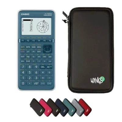 Afbeelding van Calcuso spaarpack: Casio FX 7400 GIII grafische rekenmachine + beschermhoes WYNGS zwart uitgebreide garantie van