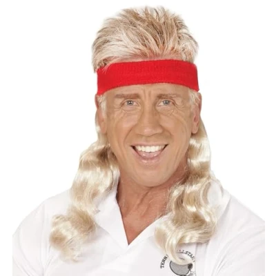 Afbeelding van WIDMANN Blonde mullet hoofdband voor volwassenen