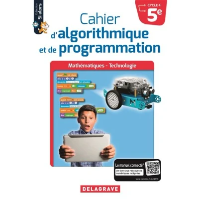 Image de Cahier d&#039;algorithmique et de programmation 5e (2018) élève