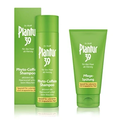 Afbeelding van Plantur 39 Phyto Cafeïne Shampoo 250 ml en conditioner 150 voorkomt vermindert haaruitval bij vrouwen Producten voor gekleurd vermoeid haar Behandeling tegen dames