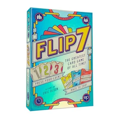 Afbeelding van Flip 7 The Ultimate Blend of Press Your Luck and Strategy Fast Paced Addictive Card Game Quick to Learn Easy Teach 3+ spelers Leeftijd 8+ Engels