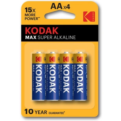 Afbeelding van Kodak Max Alkaline Battery Aa Lr6 Blister * 4