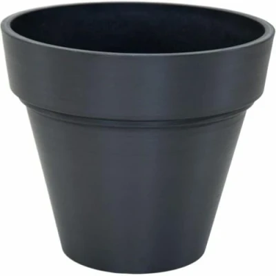 Afbeelding van Pot MEGA COLLECTIONS Ecostone Plantenbak Ø 35 cm H 30 Zwart