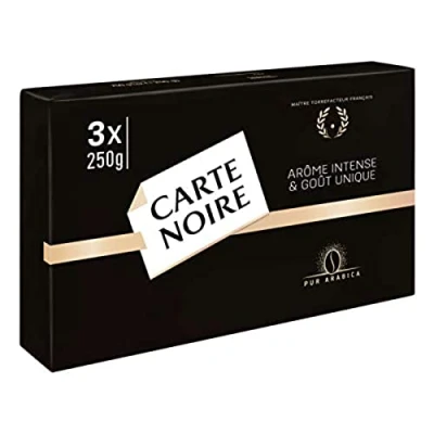 Afbeelding van Carte Noire Klassiek, gemalen koffie, Pur Arabica, 3 verpakkingen van 250 g