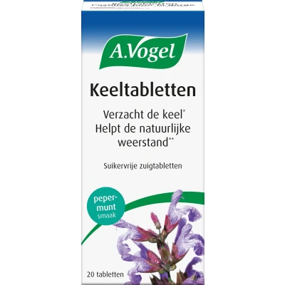 Afbeelding van A. Vogel Keeltabletten Verzacht de keel en helpt natuurlijke weerstand