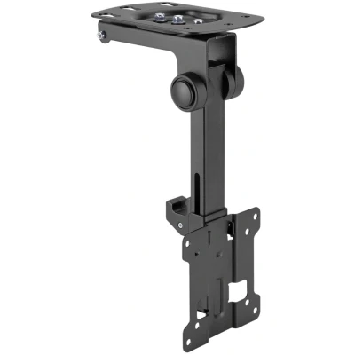 Afbeelding van Conecto Plafondbeugel voor tv van 13 tot 27 inch, opvouwbaar, in hoogte verstelbaar, draaibaar, kantelbaar VESA 100 x 100, zwart