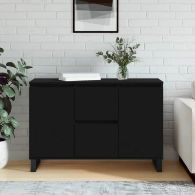 Afbeelding van vidaXL Dressoir 104x35x70 cm bewerkt hout zwart