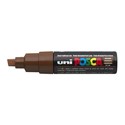 Afbeelding van uni ball Paint Marker op waterbasis Posca PC 8K bruin 6 stuks