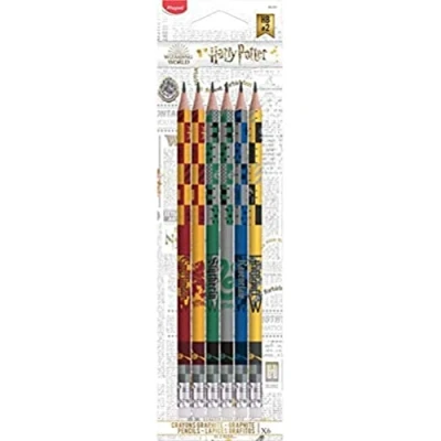 Image de 6 crayons Graphite Maped Harry Potter