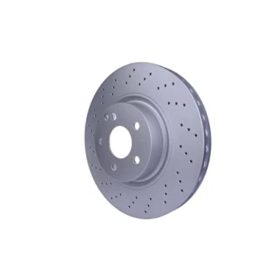 Afbeelding van HELLA PRO 8DD 355 115 011 Remschijf 335 32 05/06 112 interne ventilatie, Geperforeerd Gecoat Zonder wielbevestigingsbout, wielnaaf