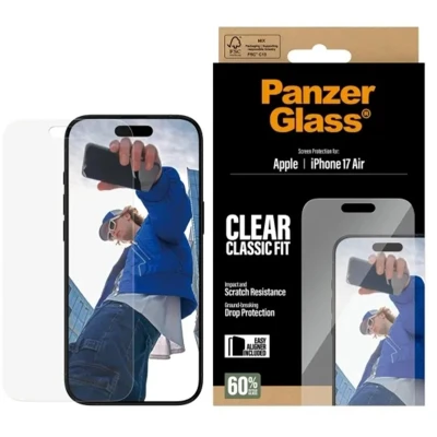 Afbeelding van PanzerGlass Anti Bacterial Screenprotector voor de Apple iPhone Air