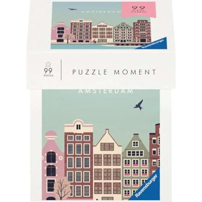Afbeelding van Ravensburger Amsterdam puzzel 12001377 99 delige voor volwassenen en kinderen vanaf 14 jaar, kleine de tussentijd, stadspuzzel