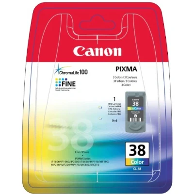 Image de Canon CL 38 couleur (cyan, magenta, jaune) originale réservoir d&#039;encre