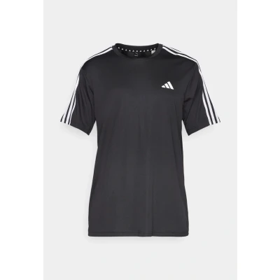 Afbeelding van adidas Performance Train Essentials 3STRIPE Tshirt Sport Tshirt, Heren, Maat: XS, Black/white