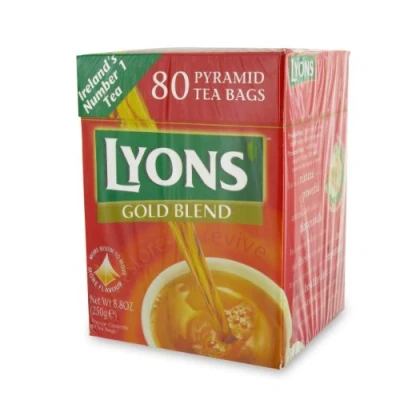 Afbeelding van Lyons Jaren 80 gouden theezakjes