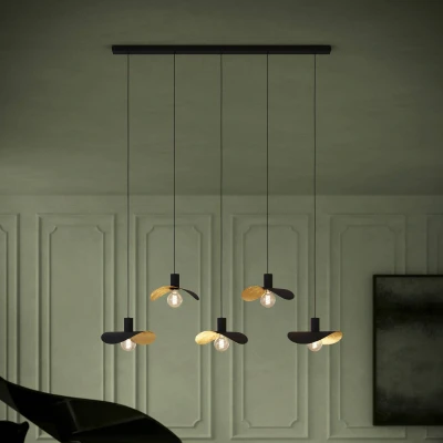 Afbeelding van Eglo Saceda Hanglamp Zwart / Goud 390396