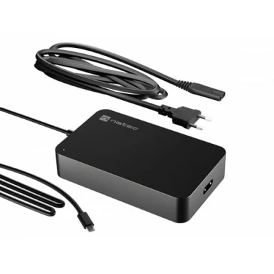 Afbeelding van Genesis Laptopaansluiting Natec GRAYLING USB C (NZU 2035) (90 W), Voeding voor notebooks, Zwart